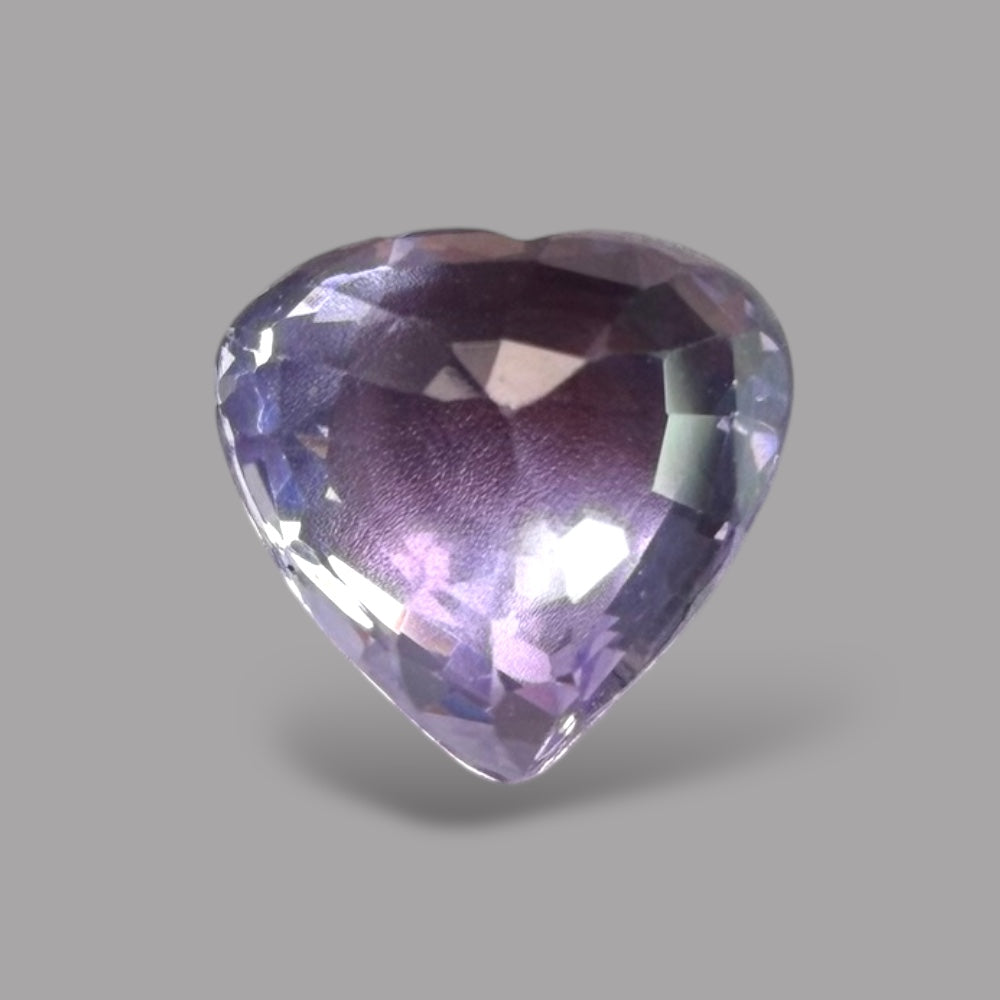 Heart Shape in Purple Sapphire Gemstone 1.03 Carats & 5.9 x 6.1 mm Size