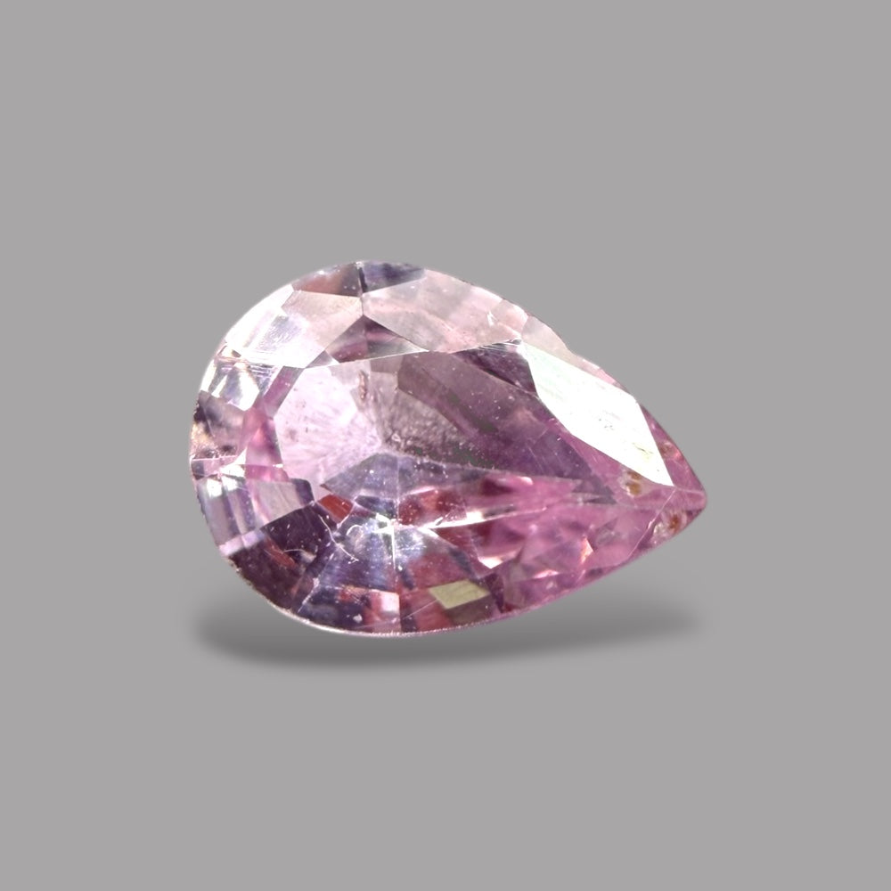 Pear Shape in Pink Sapphire Gemstone 0.71 Carats & 6.9 x 5 mm Size