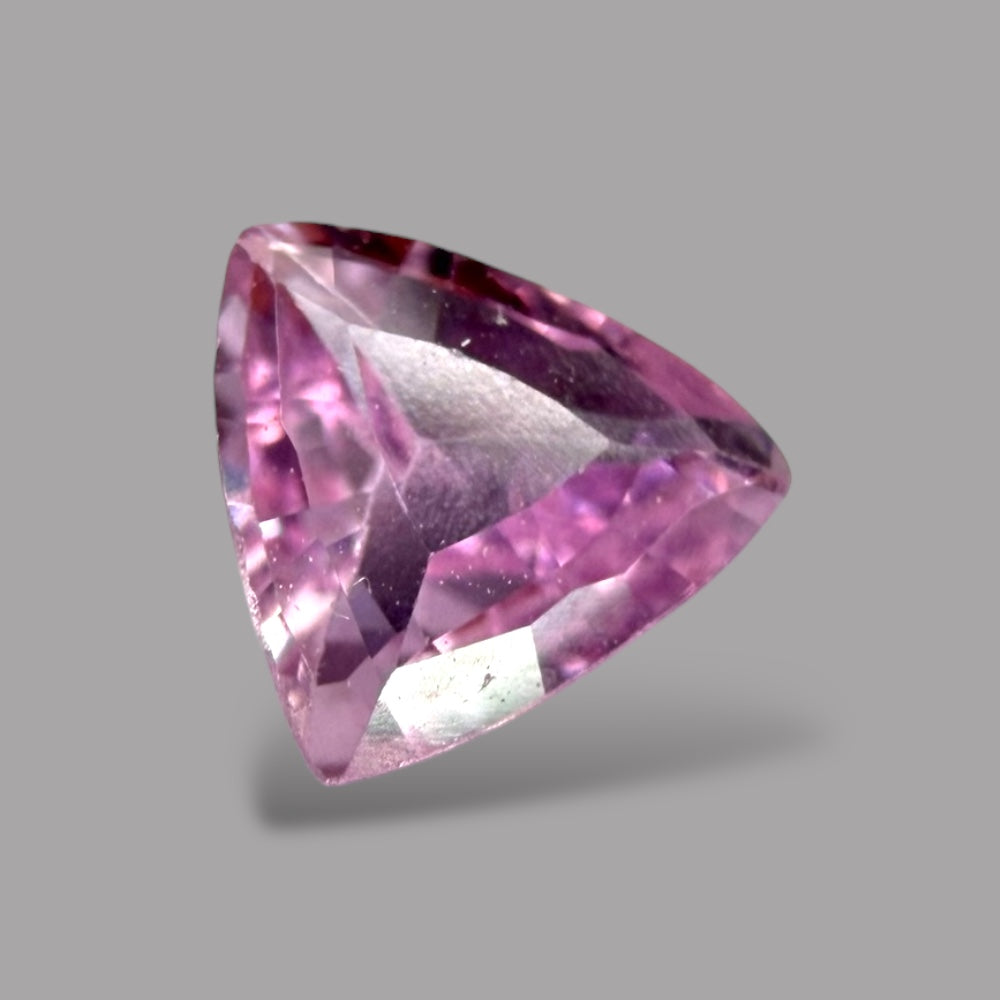 Pink Sapphire Natural Stone Trilliant Cut 0.33 Carats 4.8 x 4.6 mm