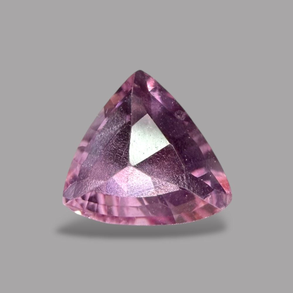 Pink Sapphire Natural Stone Trilliant Cut 0.33 Carats 4.8 x 4.6 mm