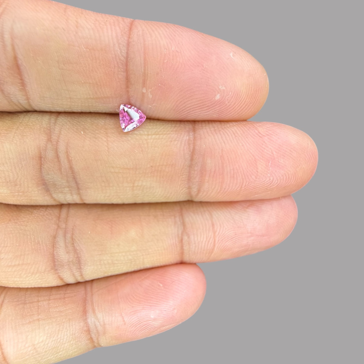Pink Sapphire Natural Stone Trilliant Cut 0.35 Carats 4.8 mm