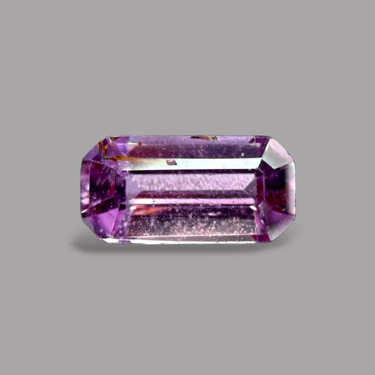 Emerald Cut Shape in Pink Sapphire Gemstone 0.56 Carats & 6.5 x 3.2 mm Size