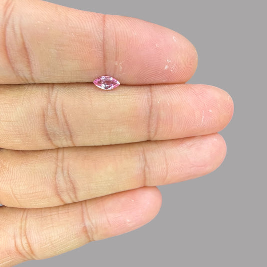 Pink Sapphire Natural Stone Marquise Cut 0.42 Carats 6.9 x 3.4 mm