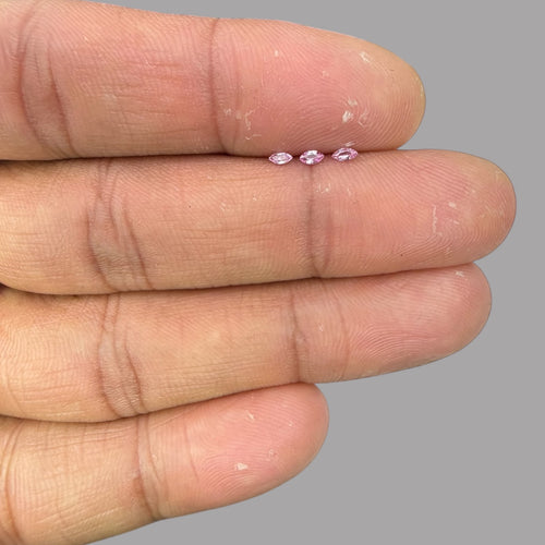 Pink Sapphire Natural Stone Marquise Cut Carats 3 x 1.5 mm in (Total 7.23 Carats)