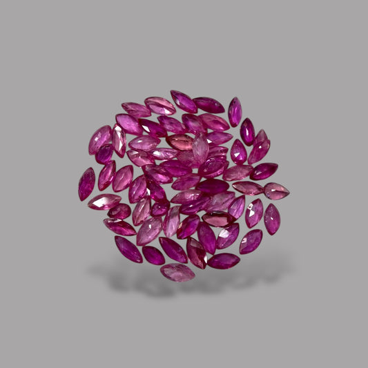 Pink Sapphire Natural Stone Marquise Cut Carats 3.5 x 2 mm in (Total 4.30 Carats)