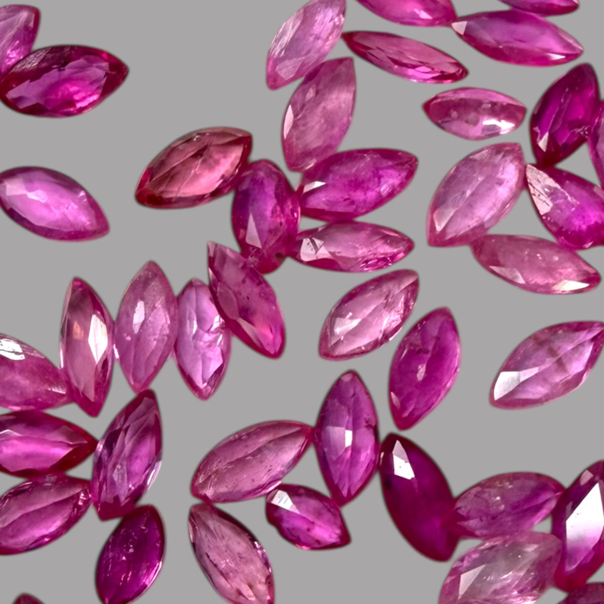 Pink Sapphire Natural Stone Marquise Cut Carats 3.5 x 2 mm in (Total 4.30 Carats)