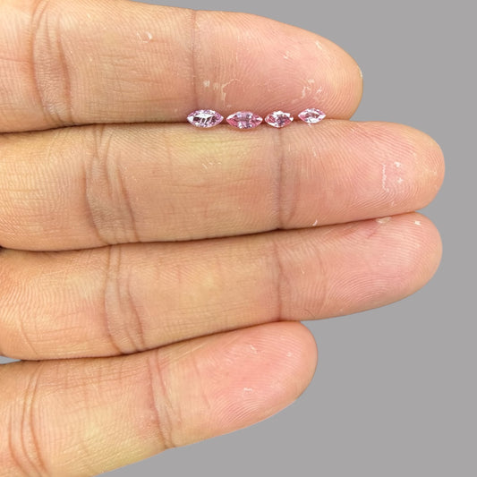Natural Pink Sapphire Stone From 1mm - 7mm Size Price Per Carats (Total 25.50 Carats)