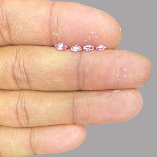Natural Pink Sapphire Stone From 1mm - 7mm Size Price Per Carats (Total 26.30 Carats)