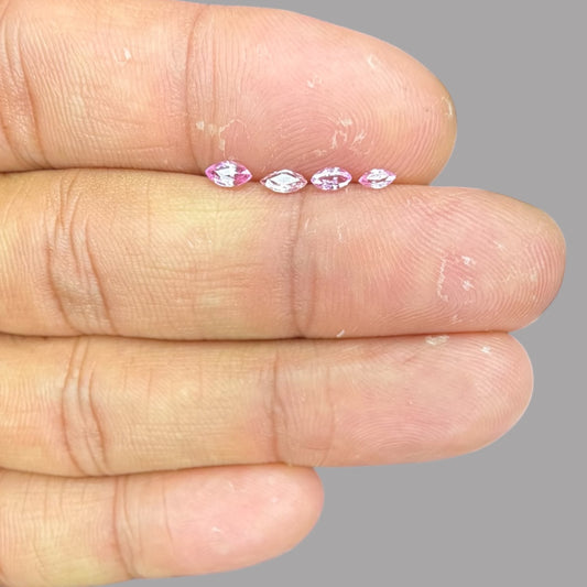 Natural Pink Sapphire Stone From 1mm - 7mm Size Price Per Carats (Total 26.30 Carats)