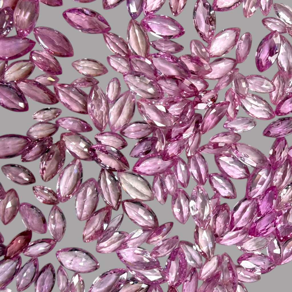 Natural Pink Sapphire Stone From 1mm - 7mm Size Price Per Carats (Total 25.47 Carats)
