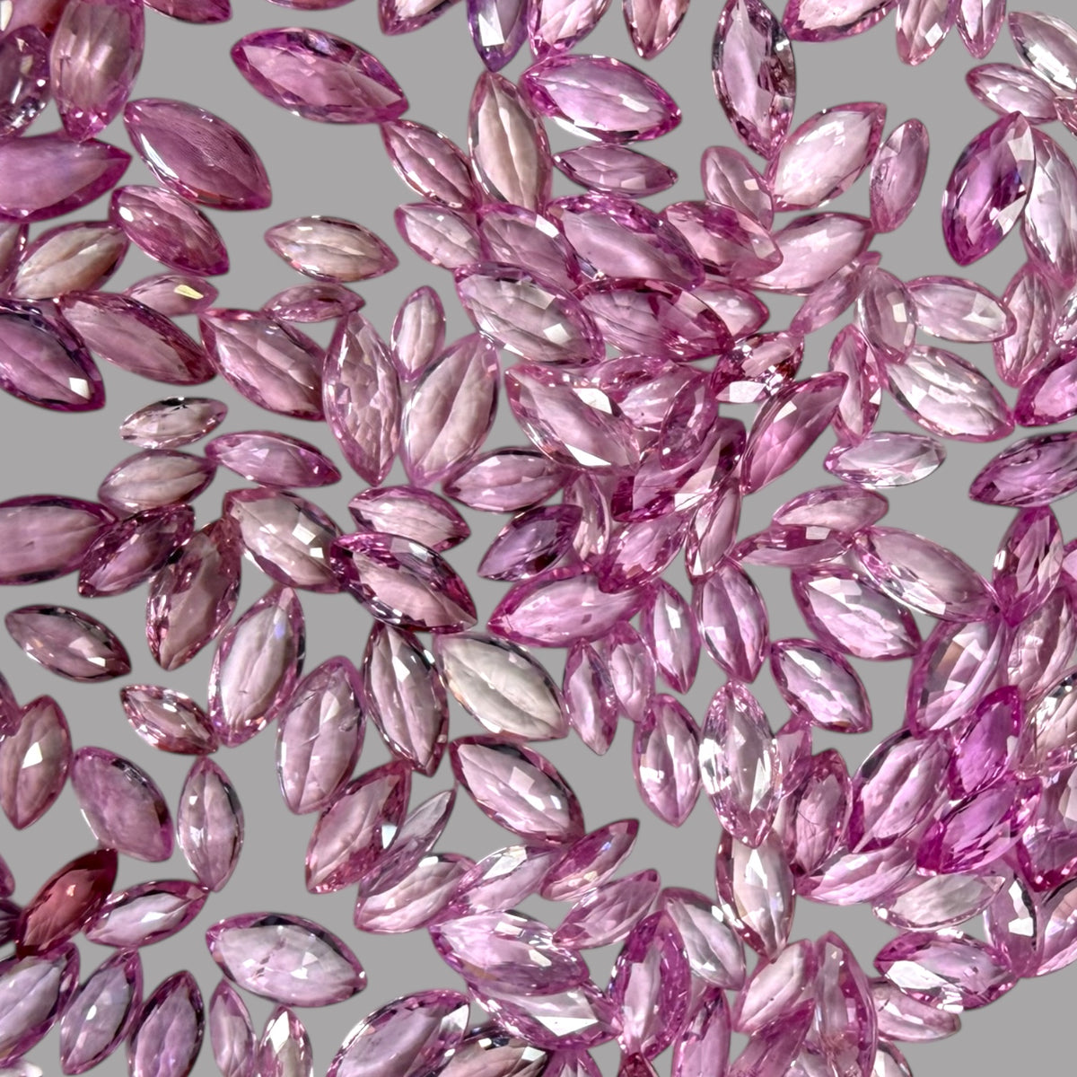 Natural Pink Sapphire Stone From 1mm - 7mm Size Price Per Carats (Total 25.47 Carats)