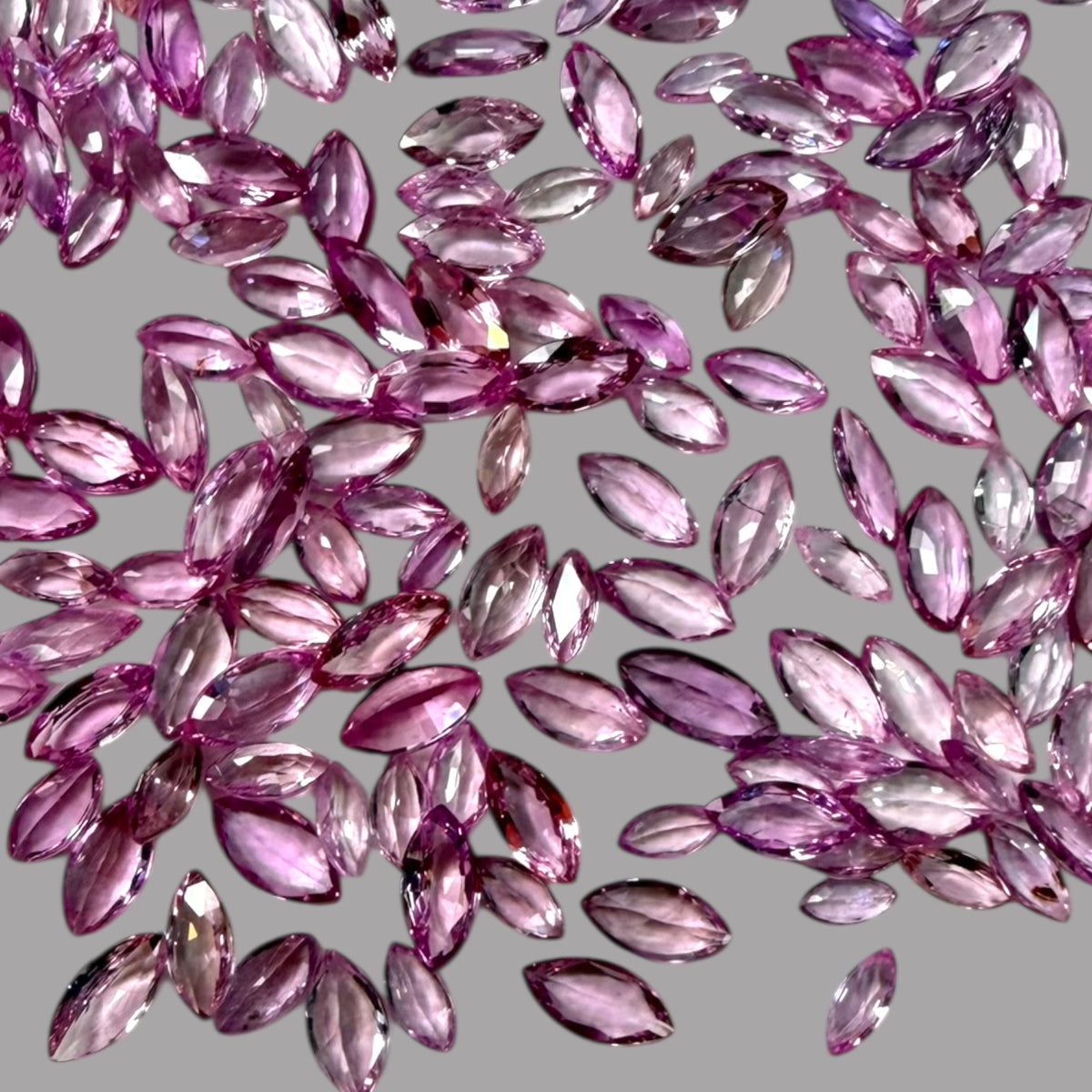 Natural Pink Sapphire Stone From 1mm - 7mm Size Price Per Carats (Total 23.32 Carats)