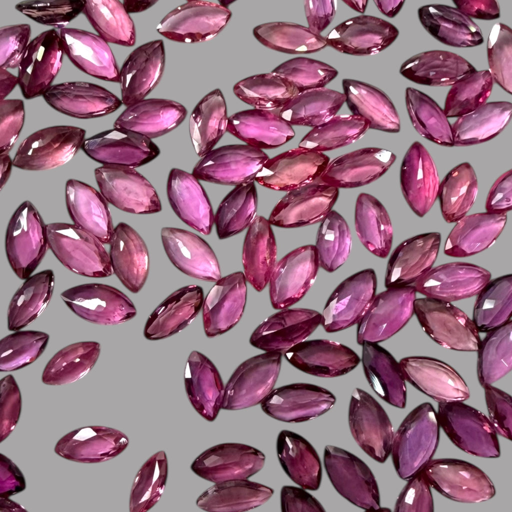 Pink Sapphire Natural Stone Marquise Cut Carats 5 x 2.5 mm in (Total 28.90 Carats)