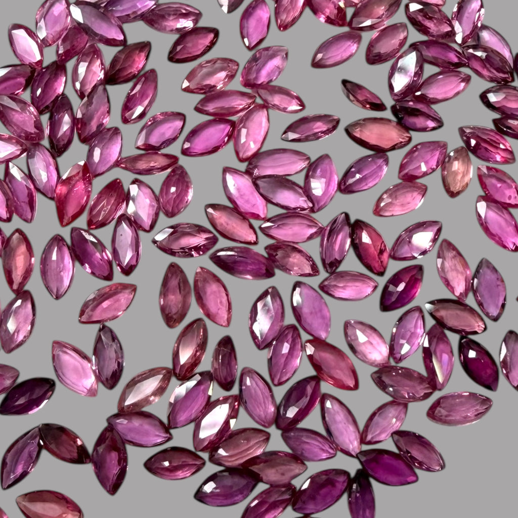 Pink Sapphire Natural Stone Marquise Cut Carats 5 x 2.5 mm in (Total 26.55 Carats)