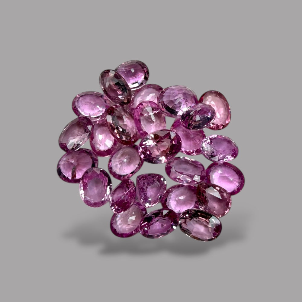 Pink Sapphire Natural Stone Oval Cut Carats 5 x 3 mm in (Total 4.87 Carats)