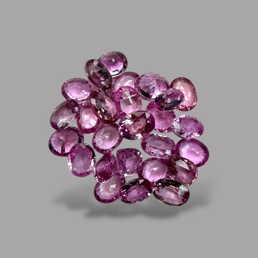 Pink Sapphire Natural Stone Oval Cut Carats 5 x 3 mm in (Total 4.87 Carats)