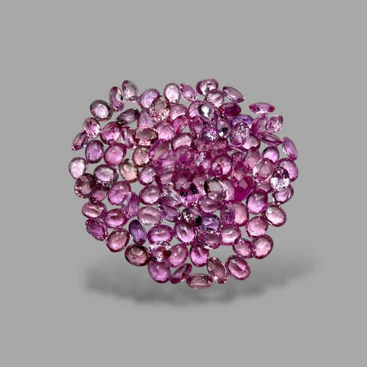 Pink Sapphire Natural Stone Oval Cut Carats 4 x 3 mm in (Total 20.34 Carats)