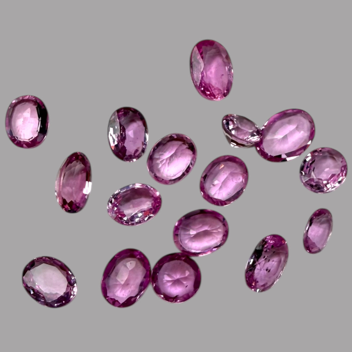 Pink Sapphire Natural Stone Oval Cut Carats 5 x 4 mm in (Total 5.14 Carats)