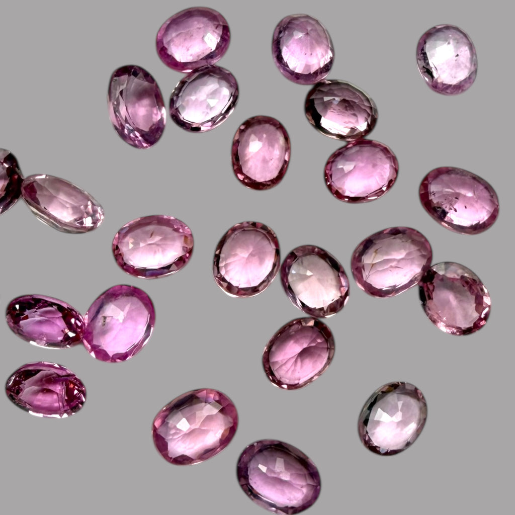 Natural Pink Sapphire Stone From 2mm - 7mm Size Price Per Carats (Total 7.74 Carats)