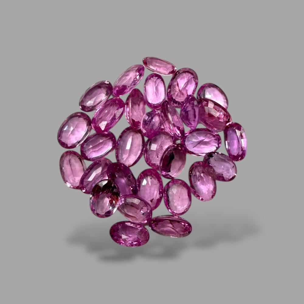 Natural Pink Sapphire Stone From 2mm - 7mm Size Price Per 14.02 Carats (Total 14.02 Carats)