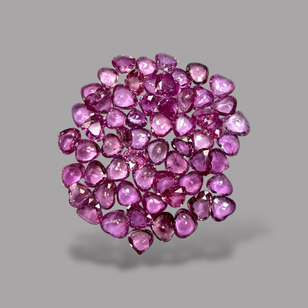 Natural Pink Sapphire Stone From Mix Size Price Per Carats (Total 64.27 Carats)