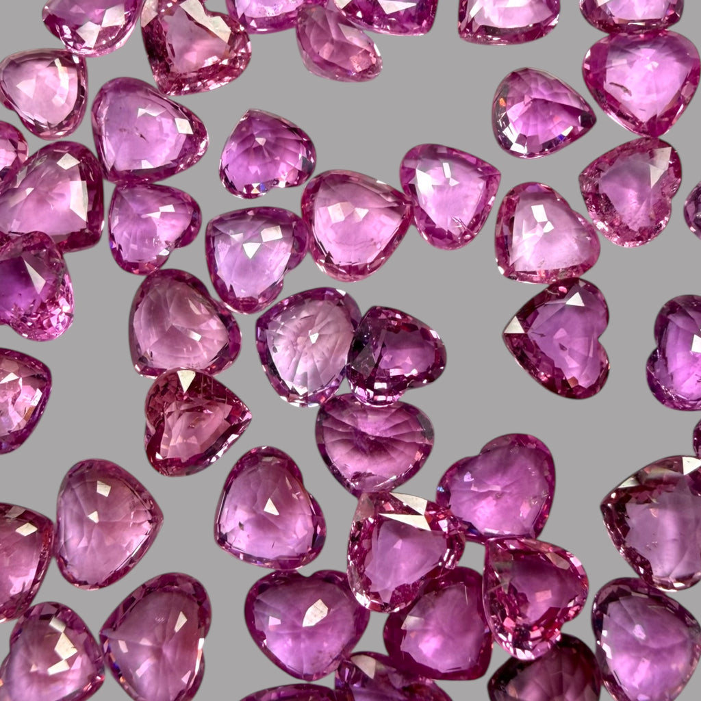 Natural Pink Sapphire Stone From Mix Size Price Per Carats (Total 64.27 Carats)