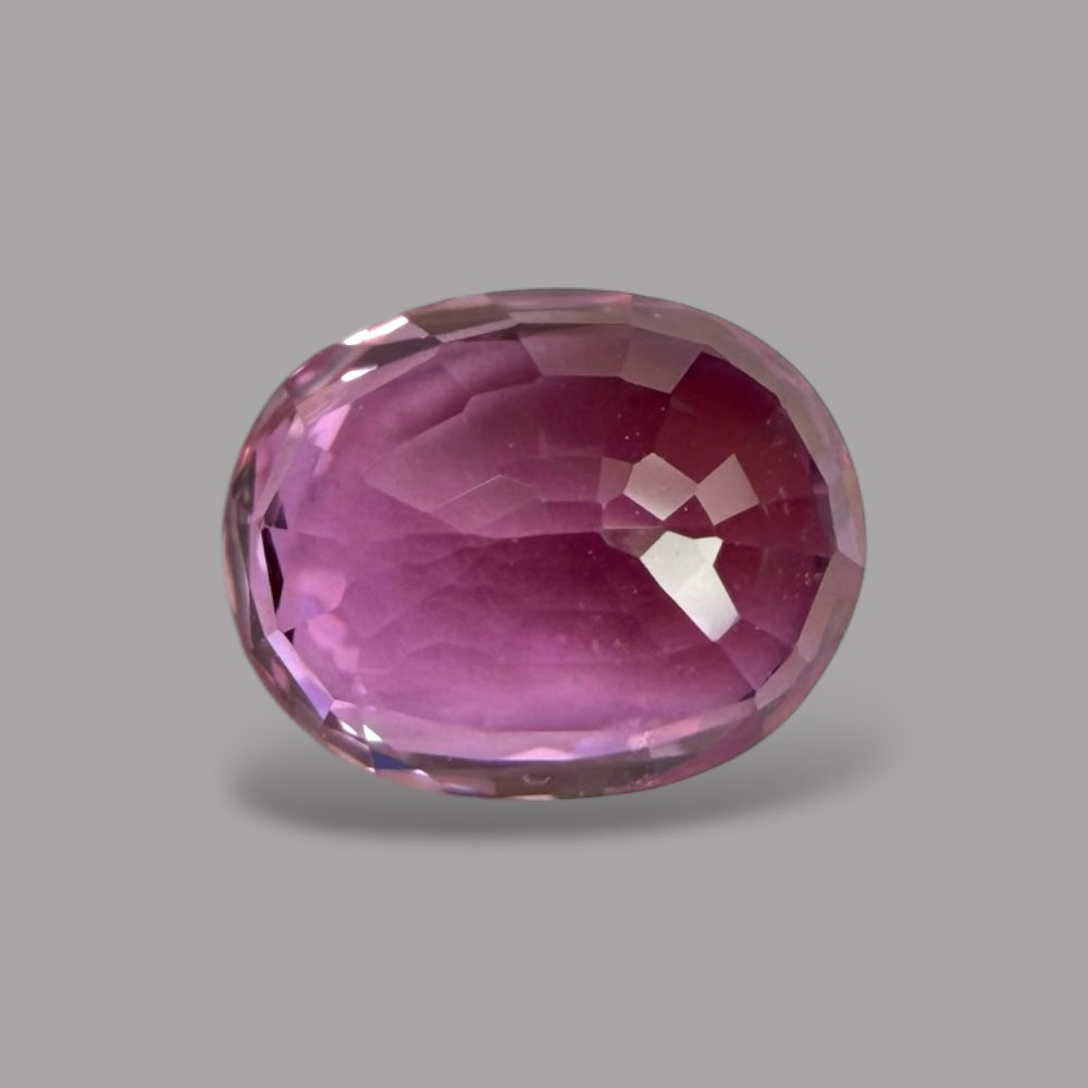 Oval Shape in Pink Sapphire Gemstone 1.23 Carats & 6.8 x 5.4 mm Size