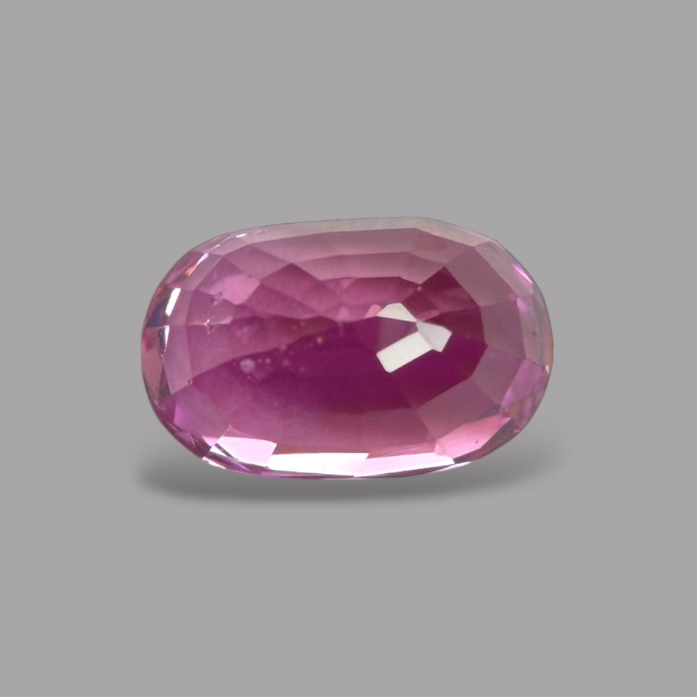Oval Shape in Pink Sapphire Gemstone 1.11 Carats & 6.7 x 4.4 mm Size
