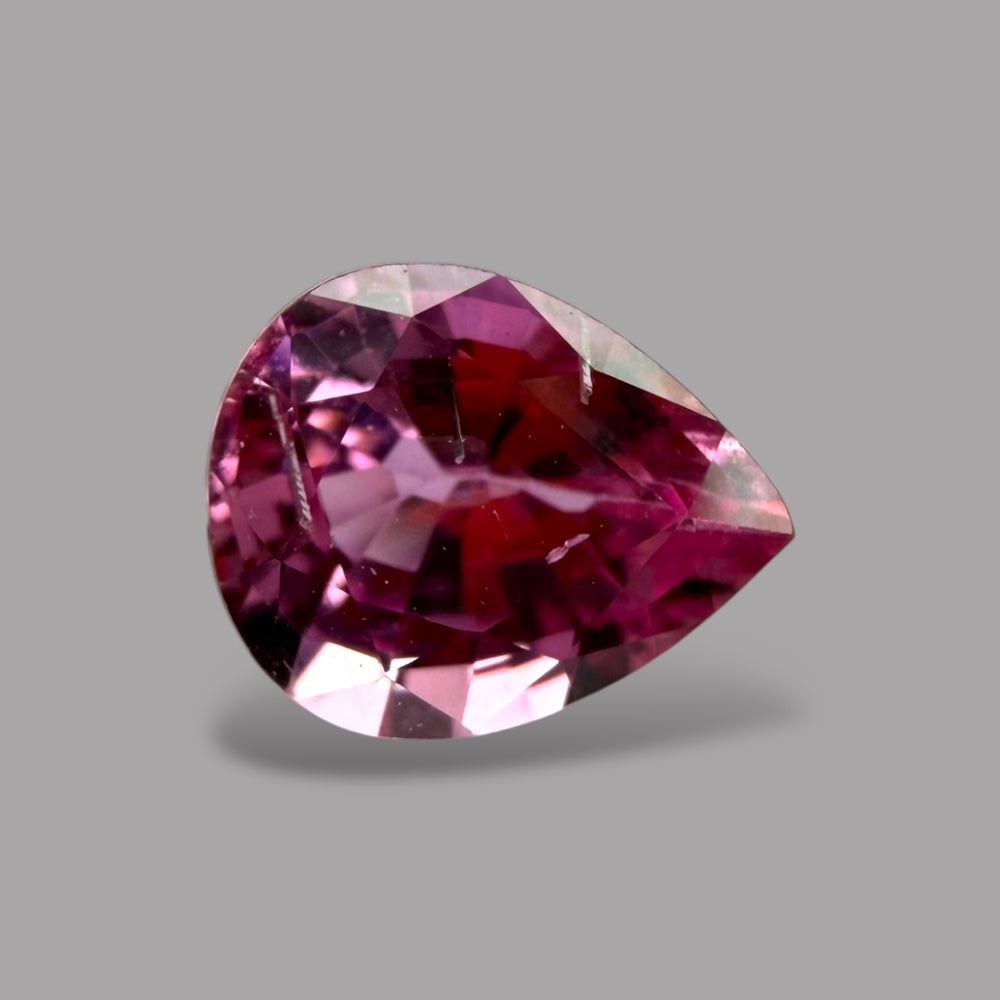 Pear Shape in Pink Sapphire Gemstone 1.03 Carats & 6.9 x 5.6 mm Size