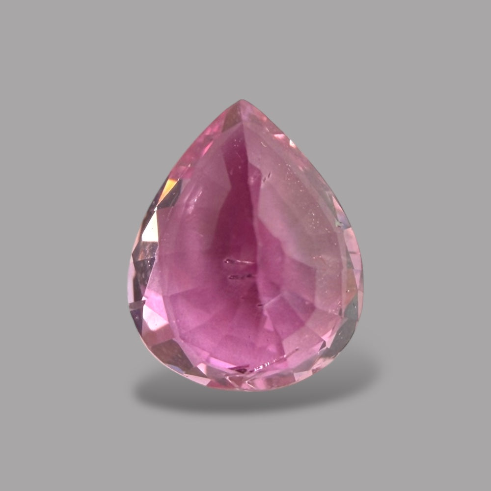 Pear Shape in Pink Sapphire Gemstone 1.03 Carats & 6.9 x 5.6 mm Size
