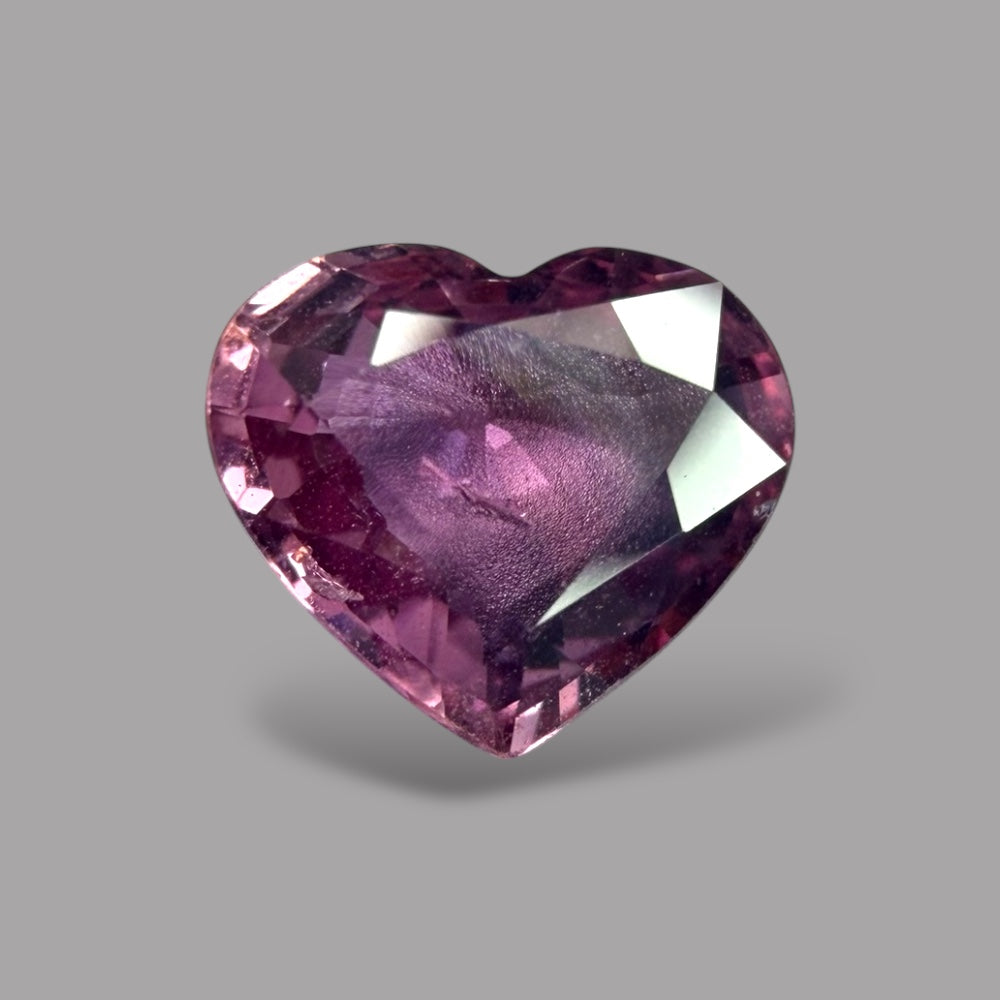 Heart Shape in Pink Sapphire Gemstone 1.34 Carats & 6.5 x 7.5 mm Size