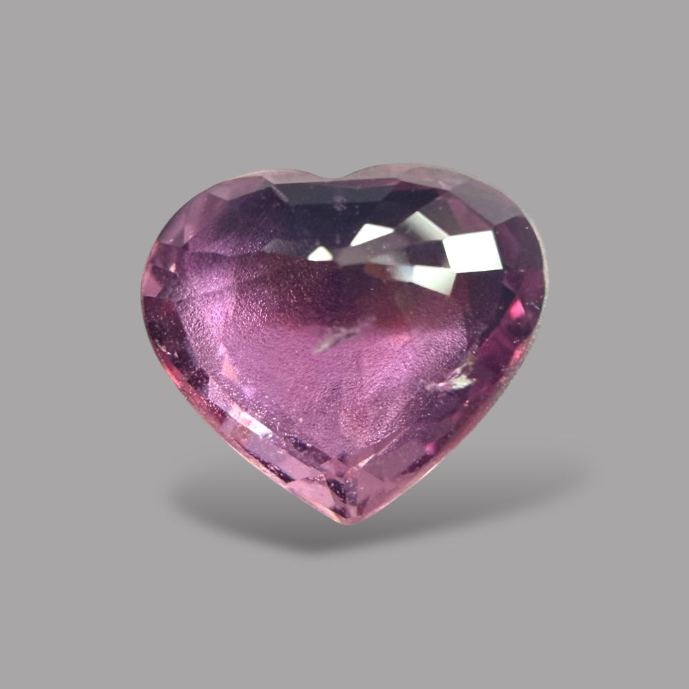Heart Shape in Pink Sapphire Gemstone 1.34 Carats & 6.5 x 7.5 mm Size