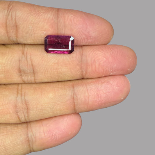 Buy Authentic Rubellite Tourmaline Stone 3.28 Carats