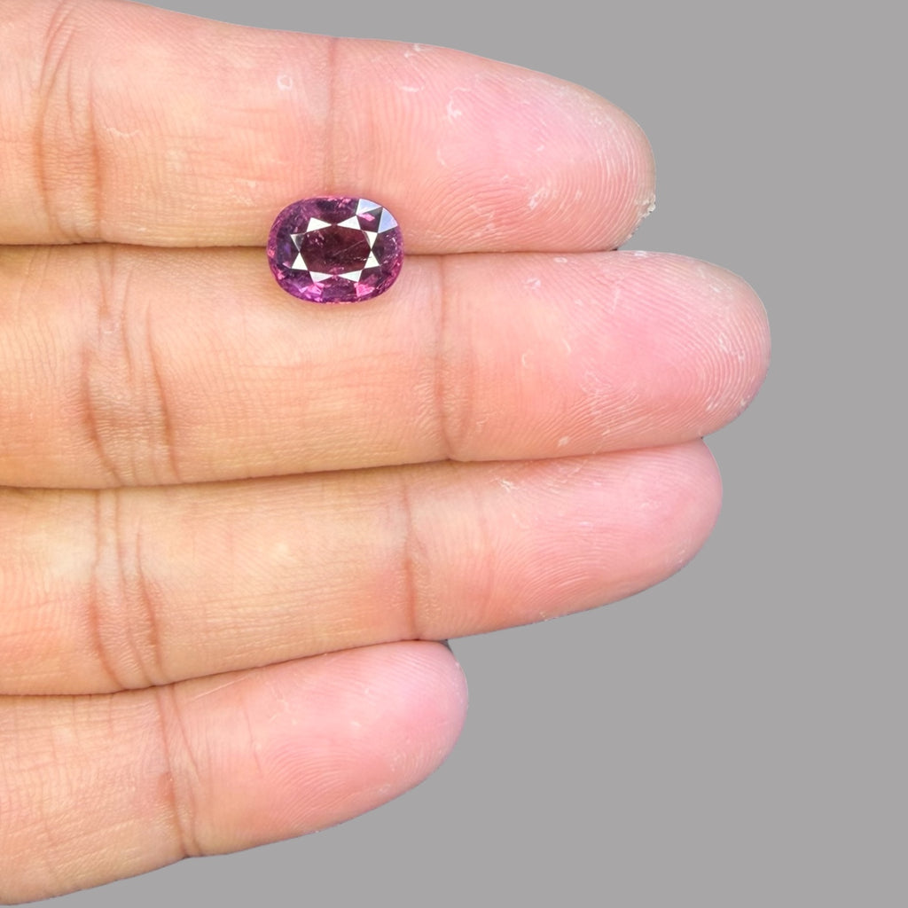 Natural Rubellite Tourmaline  - Oval 3.39 Carats Gemstone