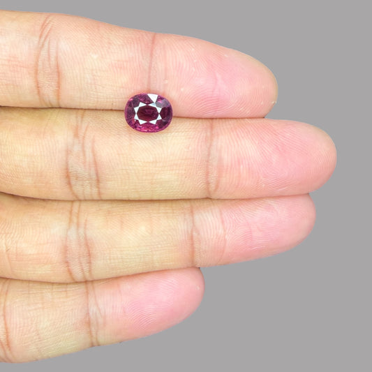Natural Rubellite Tourmaline  - Oval 2.53 Carats Gemstone