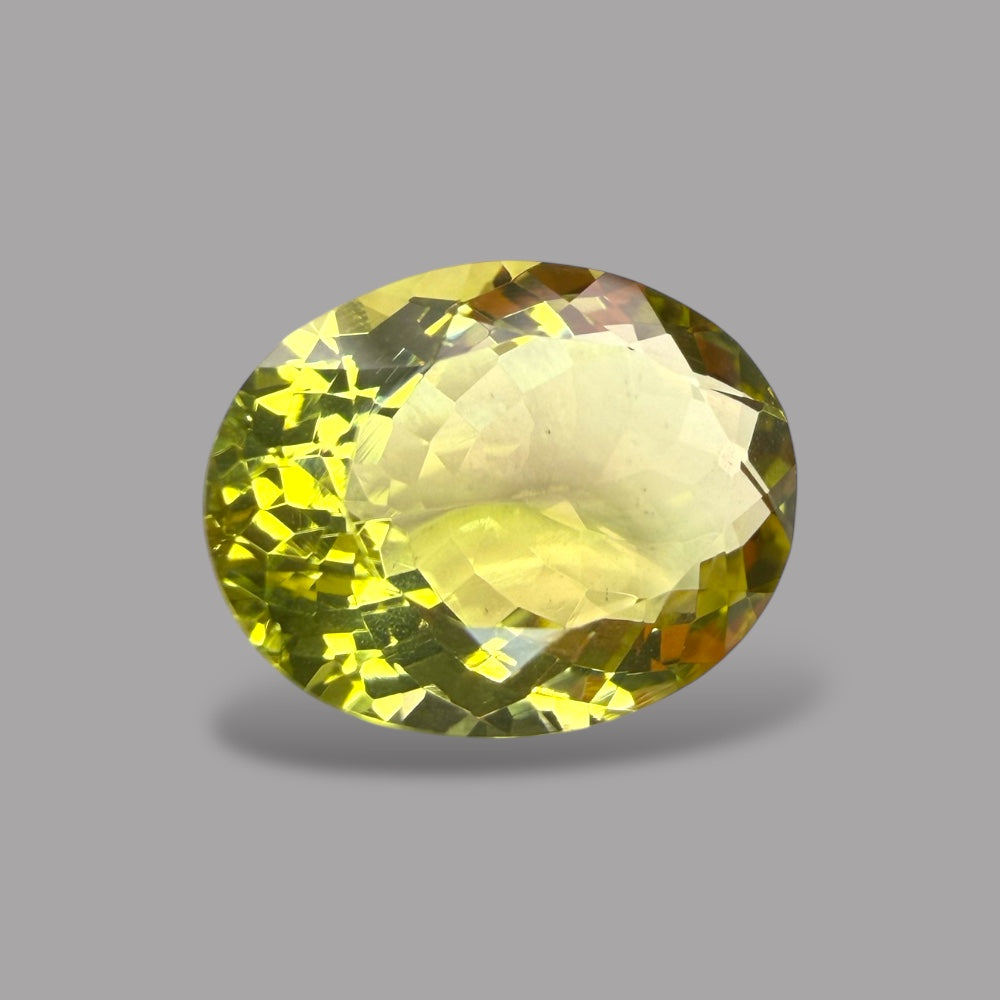 Natural Heliodor Stone 4.66 Carats Oval Shape 13 x 9.9 x 6 mm