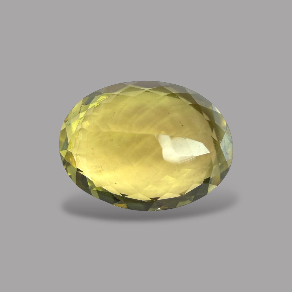 Natural Heliodor Stone 4.66 Carats Oval Shape 13 x 9.9 x 6 mm