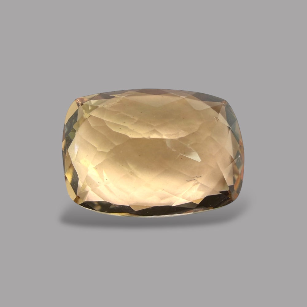 Natural Heliodor Stone 6.18 Carats Cushion Cut Shape 13.9 x 10.1 x 6.7 mm