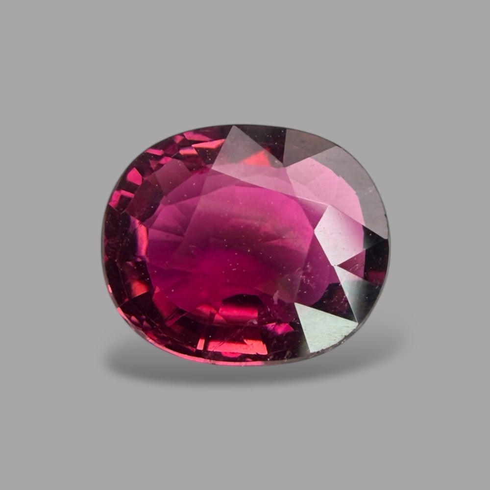 Natural Rubellite Tourmaline Gemstone 1.62 Carats – Oval 8.1x6.8 mm