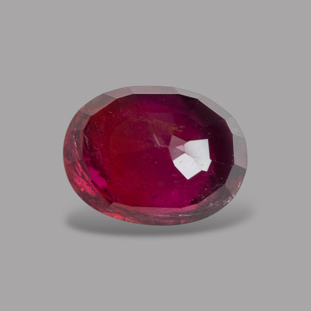 Natural Rubellite Tourmaline  - Oval 1.33 Carats Gemston