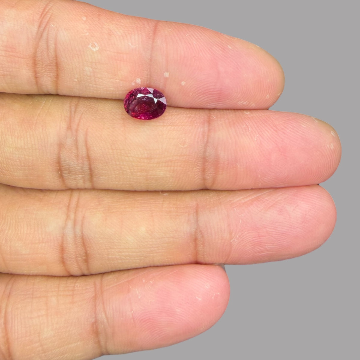 Natural Rubellite Tourmaline  - Oval 1.33 Carats Gemston