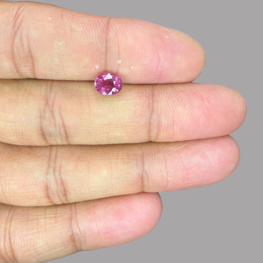 Natural Rubellite Tourmaline  - Oval 1.09 Carats Gemstone