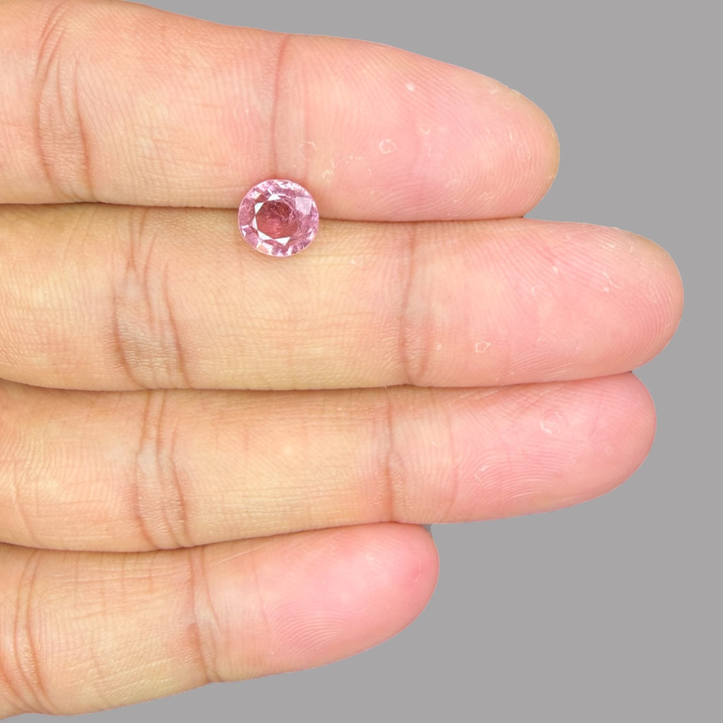 Natural Rubellite Tourmaline 1.36 Carats Gemstone – Oval 7.6x7.1 mm