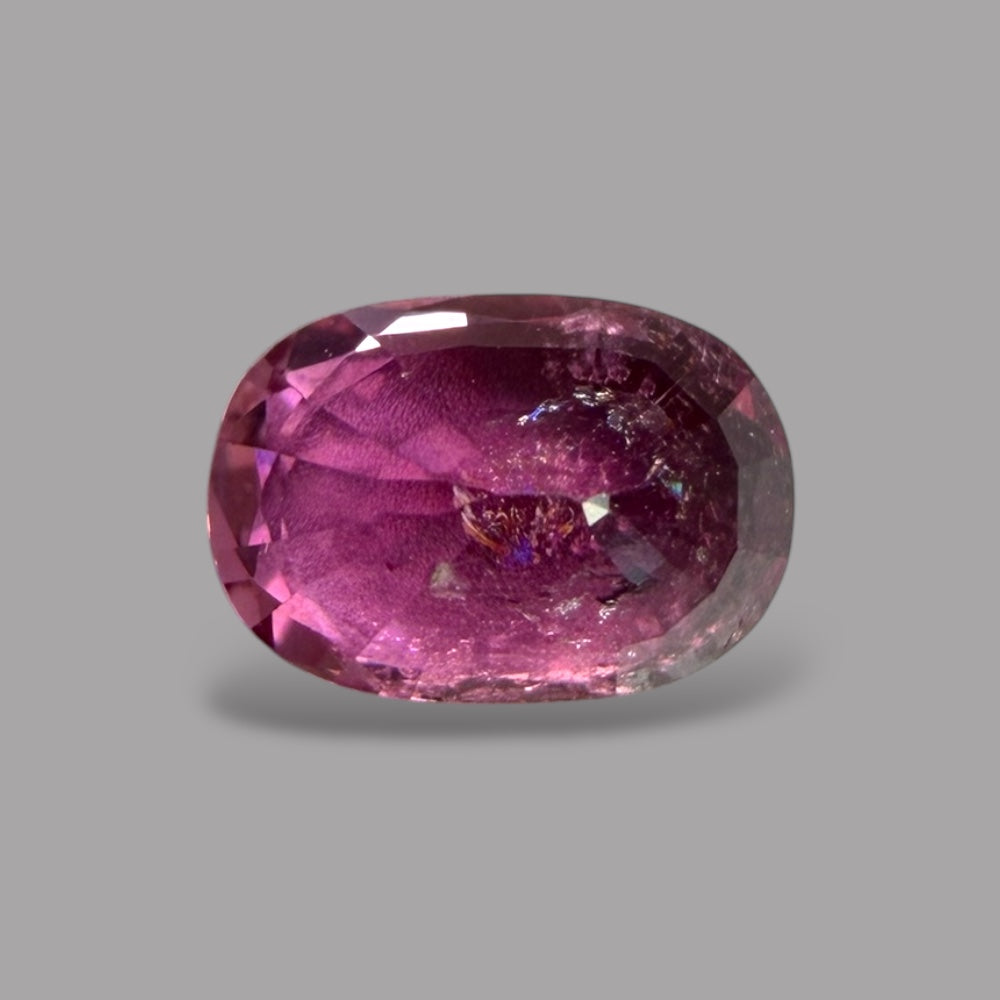 Natural Rubellite Tourmaline 1.01 Carats Gemstone – Oval 7.4x5.2 mm