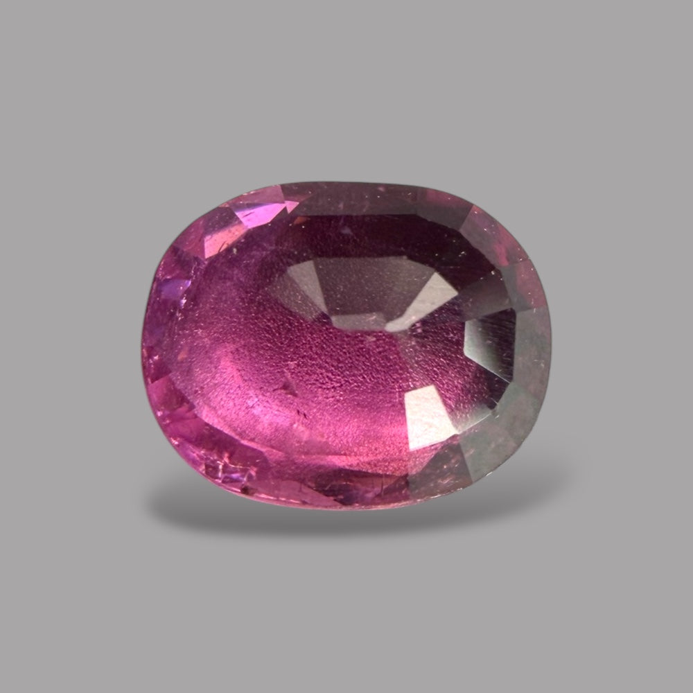 Natural Rubellite Tourmaline 0.89 Carats Gemstone – Oval 7x5.7 mm