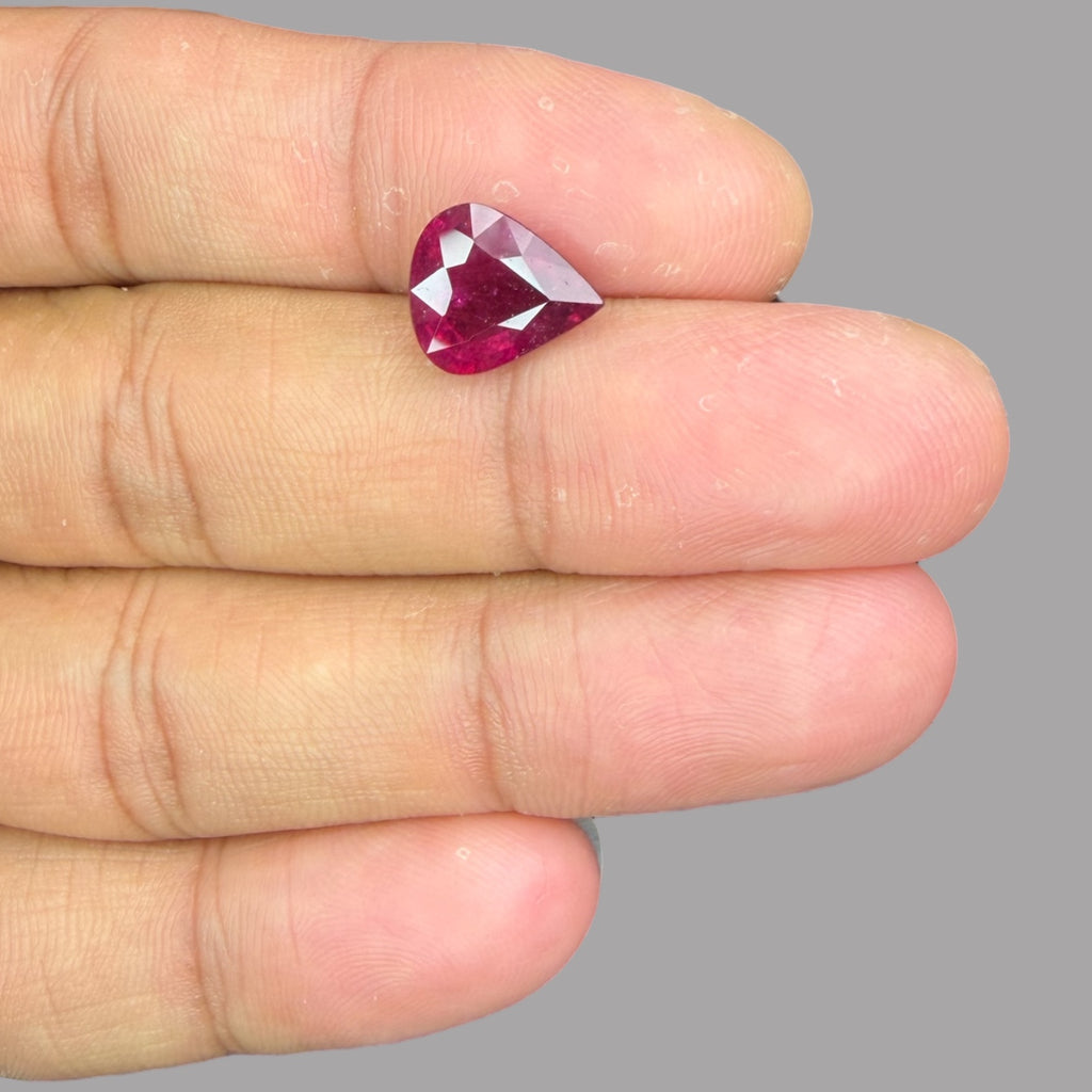 Buy Natural Rubellite Tourmaline 3.49 Carats Gemstone