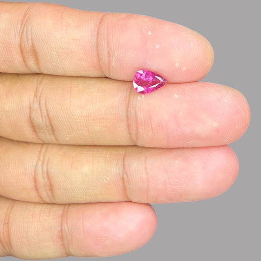 Buy Natural Rubellite Tourmaline 0.88 Carats Gemstone