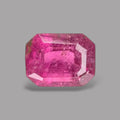 Natural Rubellite Tourmaline Gemstone 1.77 Carats – Emerald Cut 7.9x6 mm
