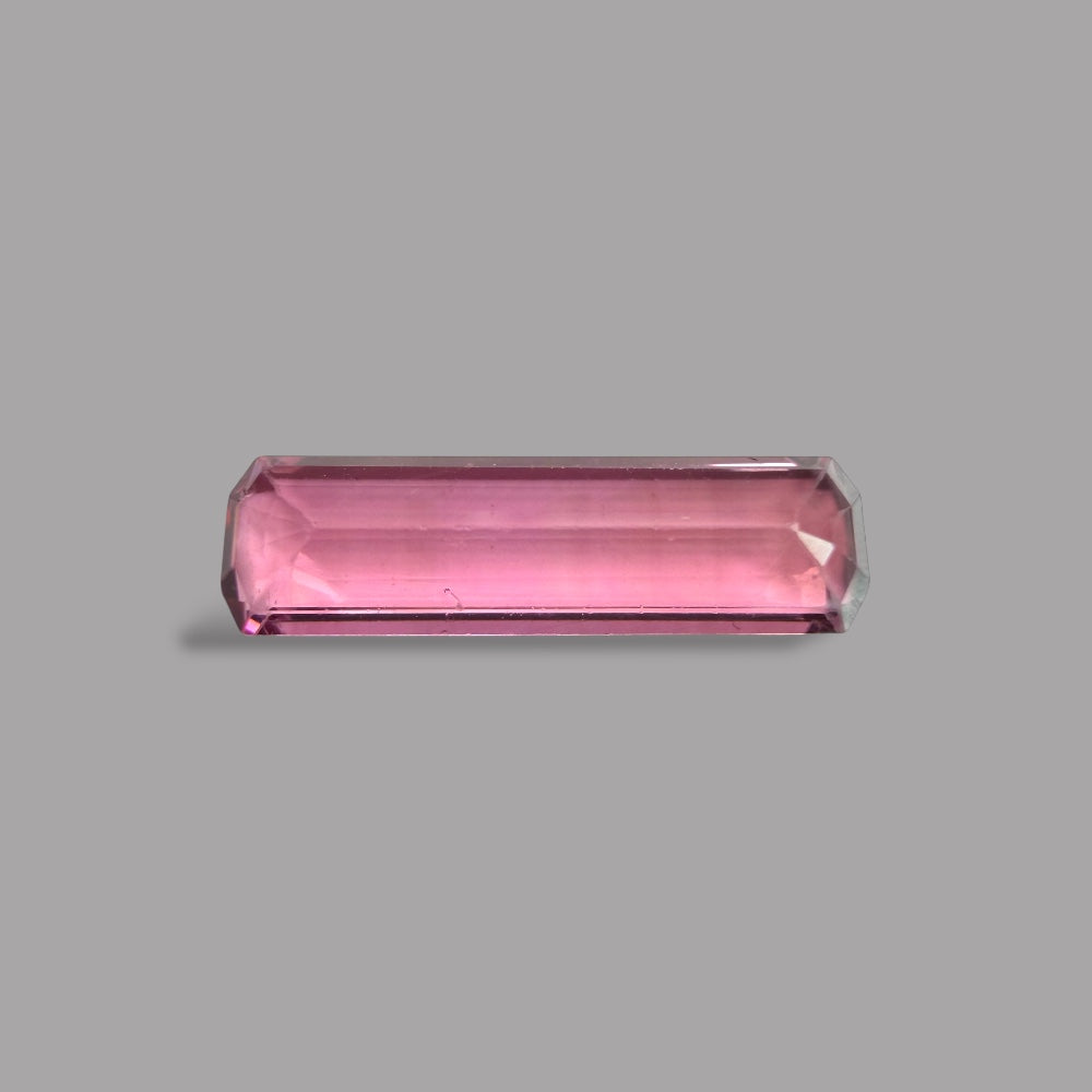 Natural Rubellite Tourmaline Gemstone 1.62 Carats – Emerald Cut 15.5x4.4 mm