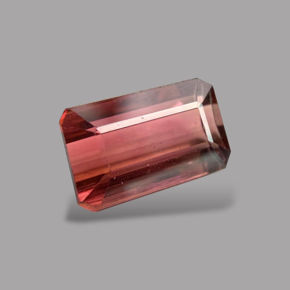 Natural Rubellite Tourmaline Gemstone 1.61 Carats – Emerald Cut 8.1x5 mm